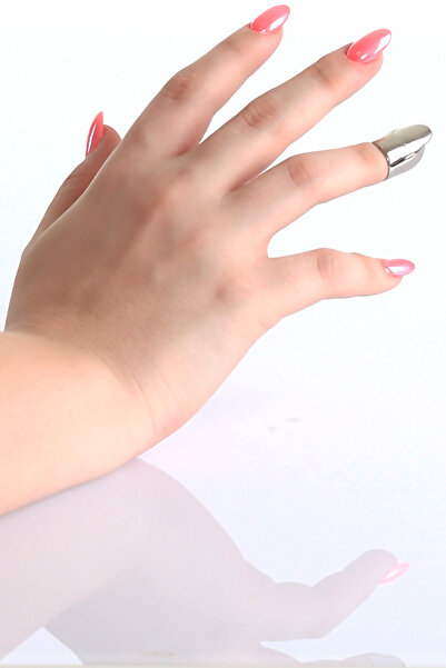 LABALABA Women's Lacquer Plated Blunt Nail Ring