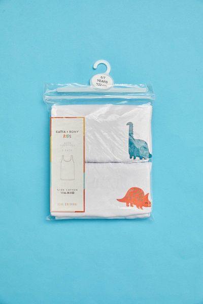 Katia&Bony Katia&Bony Male Child Dino Pattern Undershirt