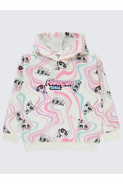 Powerpuff Girls Powerpuff Girl's Sweatshirt - 10-13 Years Ecru