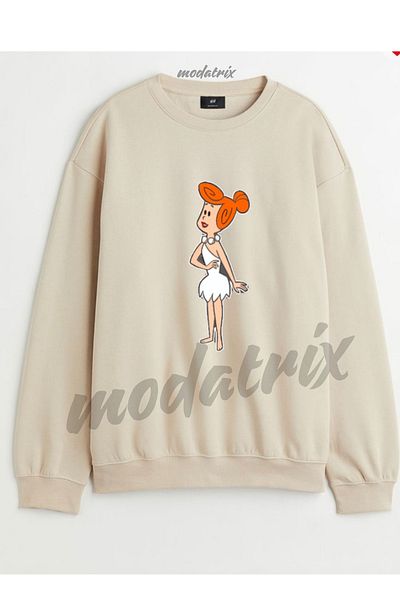 TİREde giyin Φούτερ Flintstone Family Mother Father, Φούτερ Flintstone Mother Father