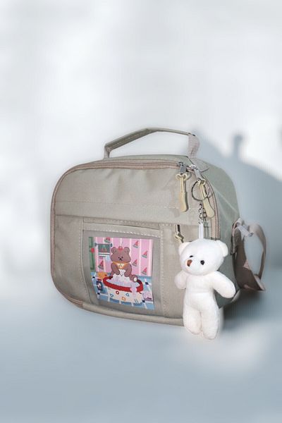 Mabai Beige Kids Lunch Box - Korean Style and Accessories, Thermal Insulated