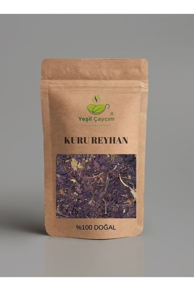 yeşil çaycım شاي ريحان جاف من الدرجة الأولى، طبيعي 100%، صناعة يدوية، 50 جرام.