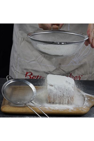BETTY CROCKER Stainless Steel Strainer Set Of 2 Pieces 10/18Cm