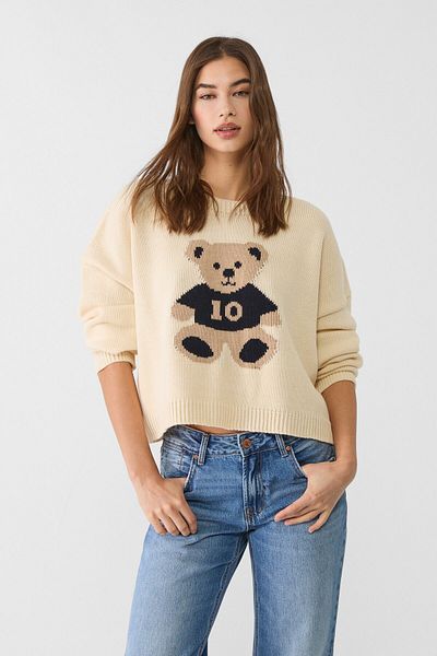 Stradivarius Cropped knit sweater