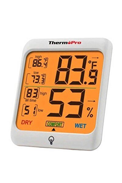 ThermoPro TP53 Termometre İç Mekan Dijital Isı ve Nem Ölçer - 2 Adet