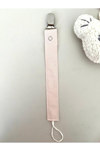 mugaSA - Pacifier Strap - Pacifier Chain - Vanilla - Baby Gift - 100% Cotton