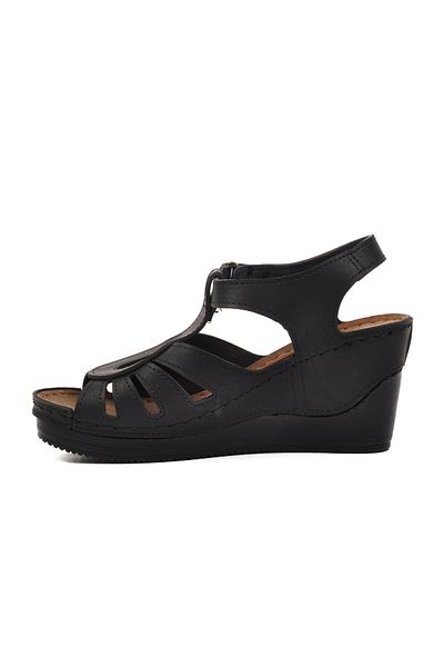 AYAKMOD Sandale negre de damă