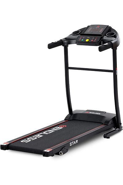 Endless Star Treadmill For Home Use With 3 Hp Peak Power Dc Motor| Black | 100 Kg Max Weight