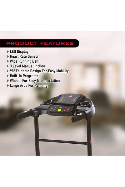 Endless Star Treadmill For Home Use With 3 Hp Peak Power Dc Motor| Black | 100 Kg Max Weight