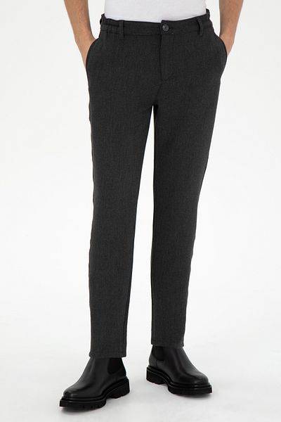 U.S. Polo Assn. Men's Anthracite Canvas Trousers 50296165-Vr006