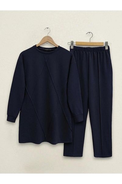 MODA HEVRA Women's Front Stitched Double Suit