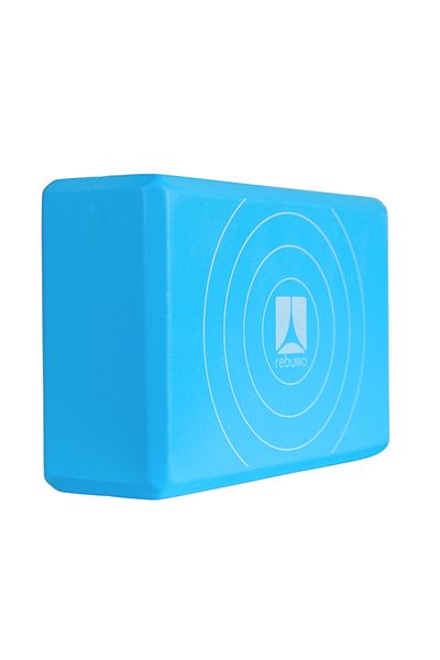 Rebuwo Light Blue Eva Foam Yoga Block - Supporting and Lightweight, Light Blue