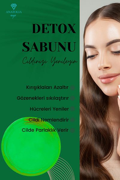 Anatolia Soap Detox Soap Removing Skin Spots Brightening Purifying Serum Matcha Aloe Vera Facial Cleanser
