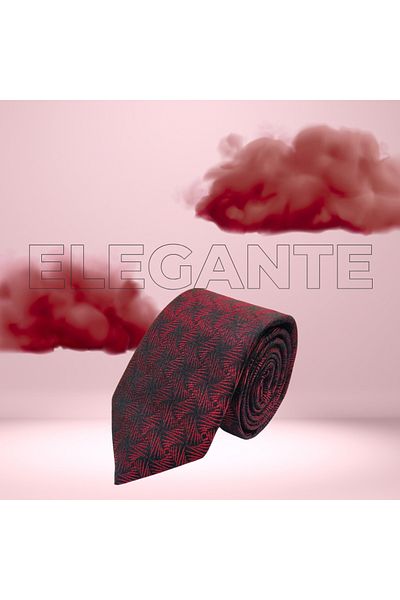 Elegante Cravatte Special Boxed Patterned Tie and Pocket Handkerchief