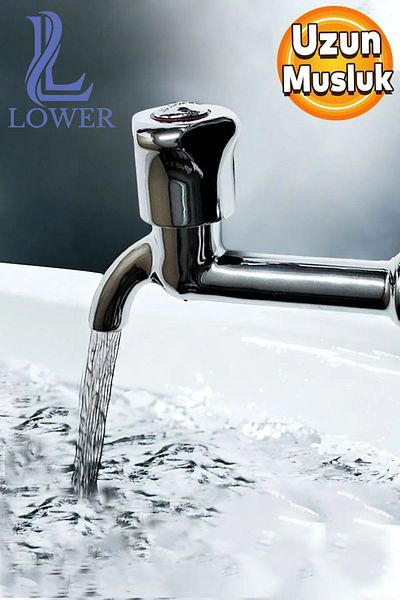 LOWER Tall Faucet for Garden Sink - with Strainer and Stainless