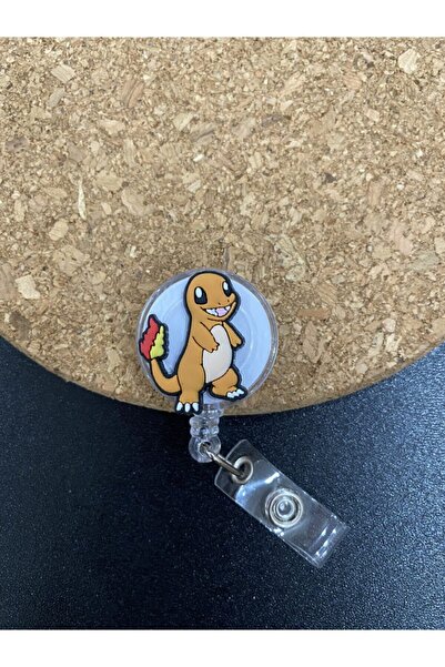 PABALAS Suport pentru carduri Yoyo cu figurina Pokemon Charmander