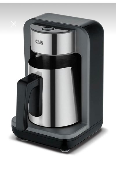CVS Dn 19828 Steel Turkish Coffee Machine - 4 Cup Compatible