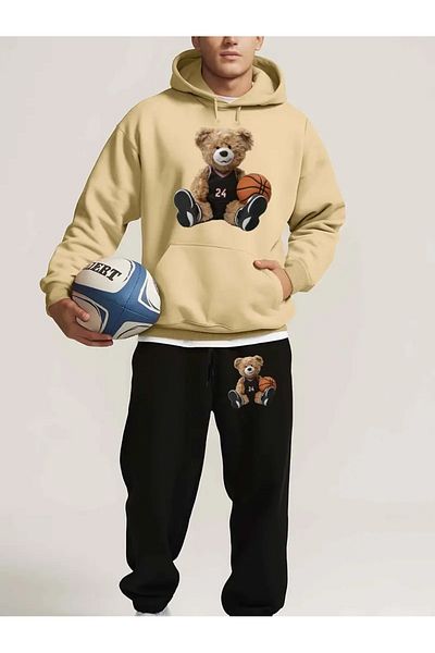 DAXİS Sportwear Company Bear Printed Tracksuit