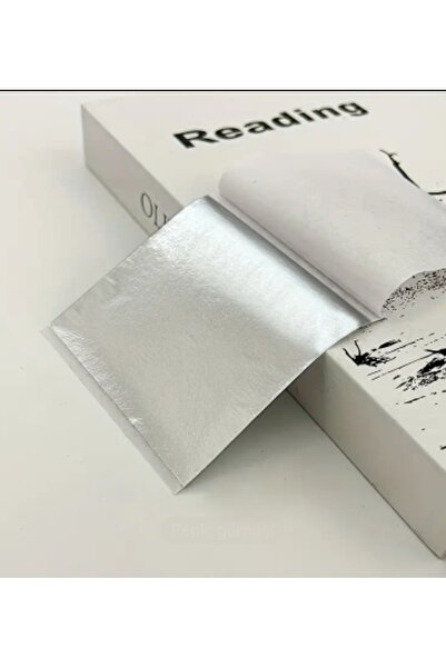 Mansura Gümüş Yaprak Varak 10 Adet 9x9 cm Epoksi Reçine