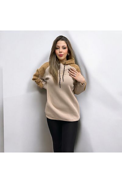 NEWCO SWEATSHIRT CU GLUGĂ CU 3 șuvițe