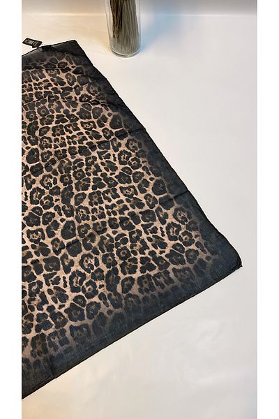 Onur Eșarfă din bumbac moale cu model leopard - țesătură sezonieră, produs la modă, magazin de modă