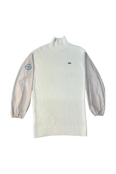 Lacoste Cream Knitwear Dress