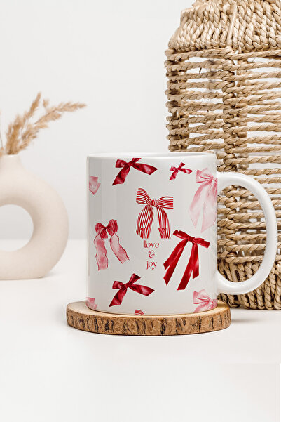 Trendmiya Red Ribbon Design Mug