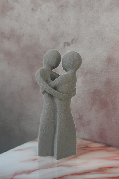 Obaco Vază pentru cuplu îmbrățișat, vază cu flori artificiale cu tematică Lov...