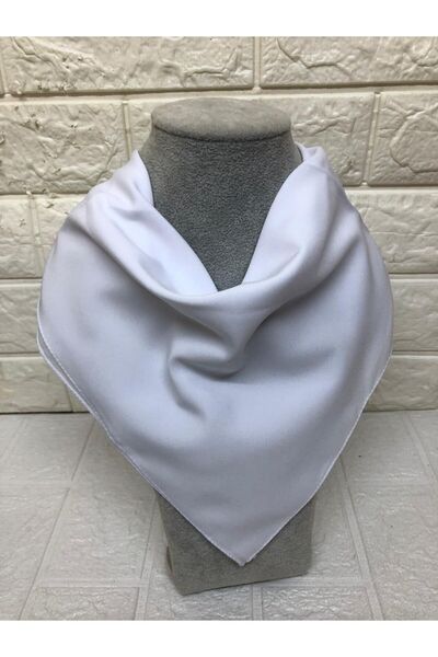 sema aksesuar Women's Plain White Scarf - Gift