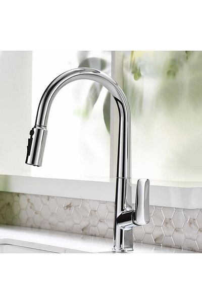 OEM 2025 New - Kitchen Sink Faucet with Water Purifier Outlet with Chrome Spiral and Fountain 7 Years Warranty Imported