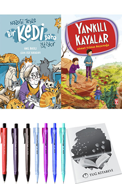 Timaş Çocuk Yankılı Kayalar ve Nazoşi Teyze Bir Kedi Daha İstiyor 2li Set
