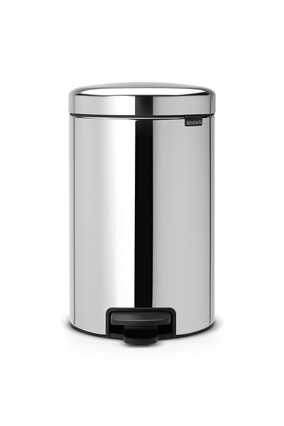 Brabantia Pedal Bin newIcon 12L Plastic Inner Bucket Brilliant Steel