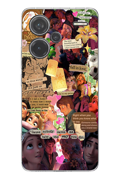 TechTree Redmi Note 13 PRO PLUS 5G Uyumlu Rapunzel Tangled Çıkartma Kolaj Tas...