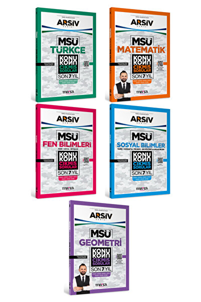 Marka Yayınları SON 7 Yıl MSÜ Konu Konu Çıkmış Sorular 2024 ile 2018 aras Tür...