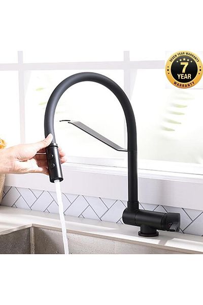 OEM New Black Kitchen Window Folding Sink with Spiral and Fountain - Imported
