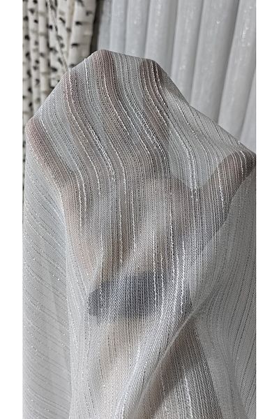 Yuka 1/3 Close Pleat Bamboo Dream Tulle Curtain - Non-Crease Ironing and Leaded Skirt