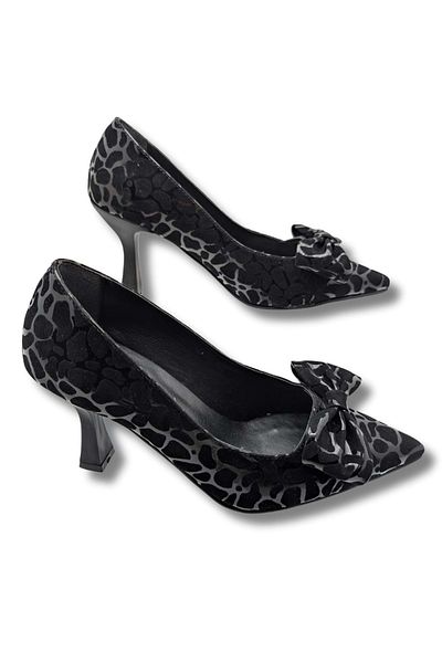 ÇİĞDEM KUNDURA Mancharela Women's Leopard Patterned Stiletto Shoes