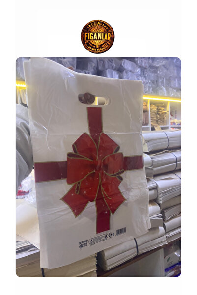 figanlar ambalaj Takviyeli Baskılı Mağaza Poşeti 25 Adet (3NO) 33x45cm El Geçmeli Renkli Poşet hediye poşet