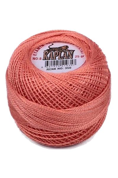 Kaplan 3 Pieces of Tiger Etamine and Cross Stitch Thread No. 8 Code/Color: 495 - 350 - 783 - Ryl