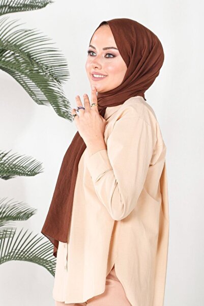 HAREM SCARF Bitter Brown Peach Amor Shawl