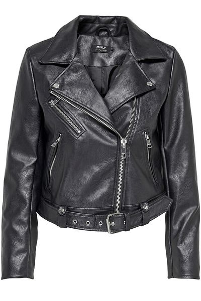 ONLY BIKER din PIELE FAUX ONLVERA NOOS OTW NEGRU