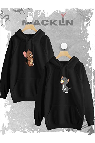 Tarzsokak Hanorac cu glugă pentru îndrăgostiți cu imprimeu Tom și Jerry - Set...