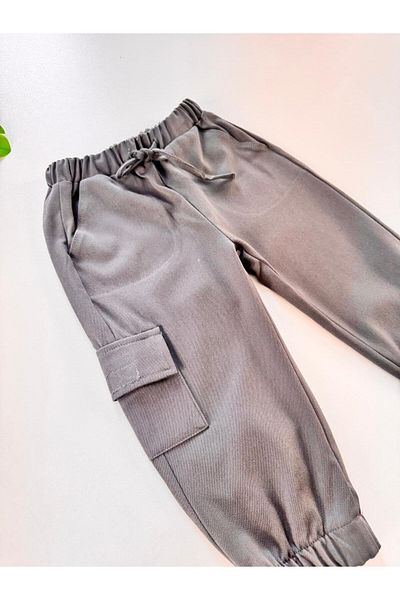 EFU BABY Boy's Trousers with Cargo Pockets and Adjustable Waist Elastic