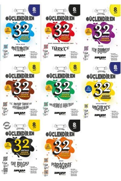 Ankara Yayıncılık Ankara 2025 8. Sınıf Güçlendiren Tüm Dersler + Dil Bilgisi ...