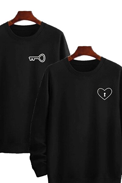 Tarzsokak Heart Štampano Dvostruka kombinacija dukserice - okrugla kragna, Ču...