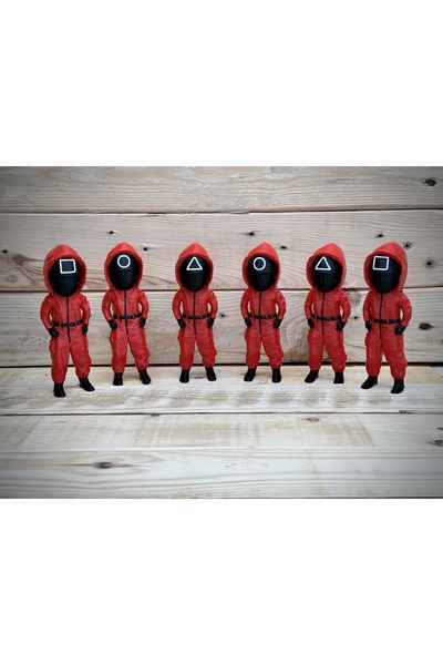 poptoons مجسم جندي مربع من لعبة الحبار - تصميم مفصل بحجم 10 سم (1 قطعة جندي مربع)