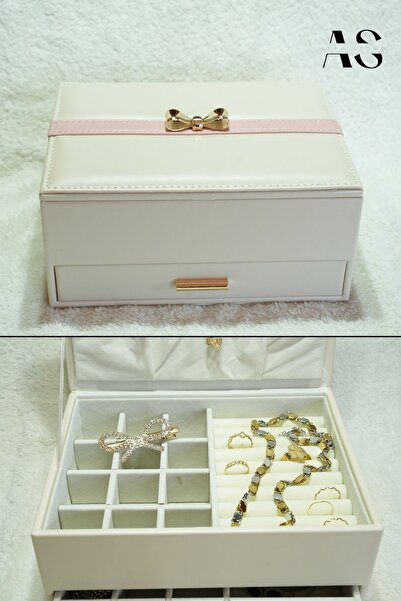 as alpa store Cutie de bijuterii de lux cu 2 niveluri, cu sertare și detaliu ...