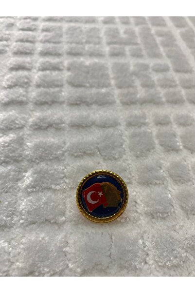 desenavm Yaka Rozeti Broş Atatürklü Türk Bayraklı Broş Yakalık