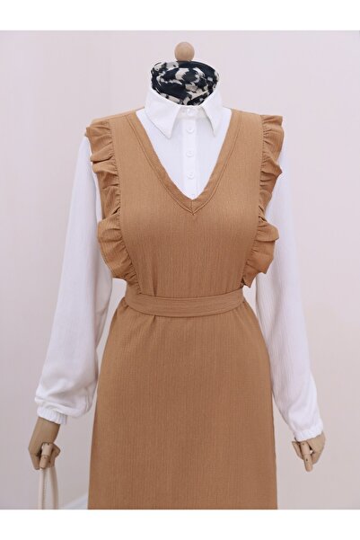 Modamorfo Volánkový přední polokošilový límec Double Crinkle Suit