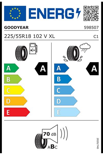 Goodyear 225/55 R18 102V Efficientgrip Performance SUV VOL XL FP Oto Yaz Lastiği (Üretim:2024)